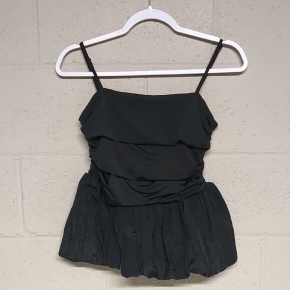 Future Collective Slim Fit Ruched Bubble Tank Top Size Small NWOT, Feminine Chic - Picture 3 of 7